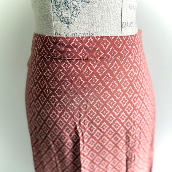 Forever 21 Coral Geometric Maxi Skirt - Picture 4 of 7